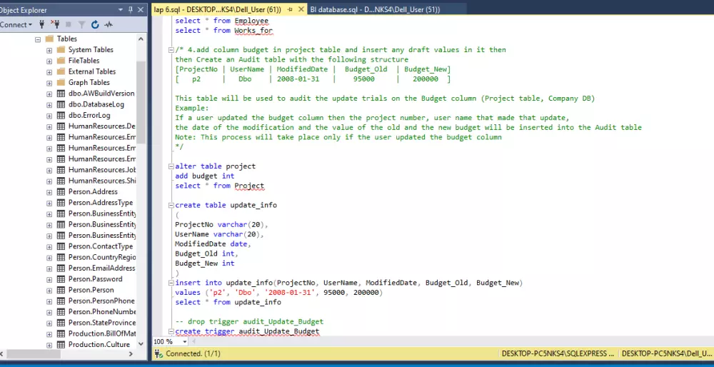 تصميم وإنشاء قواعد بيانات احترافية على SQL Server