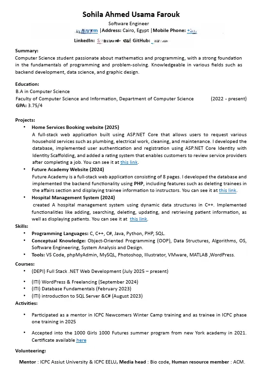 انشاء سيره ذاتيه احترافيه تتوافق مع ATS Test