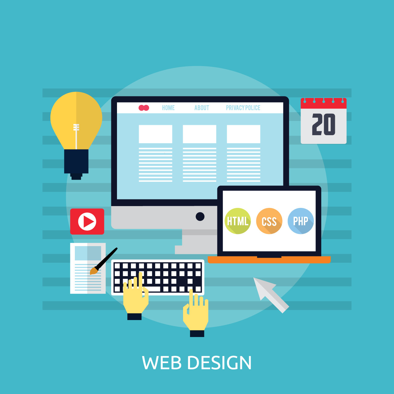 سوف اقوم بتصميم صفحة ويب الخاصة بك متجاوبة ومنظمة جيدًا مقابل 10 دولار