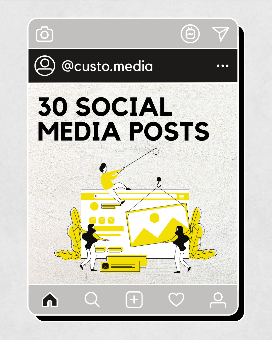 تصميم ٣٠ سوشيال ميديا بوست