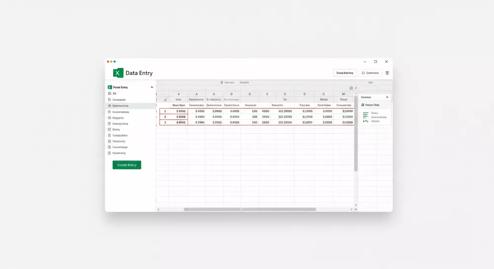 سأقوم بإدخال وتنسيق البيانات بدقة واحترافية على برنامج Excel.