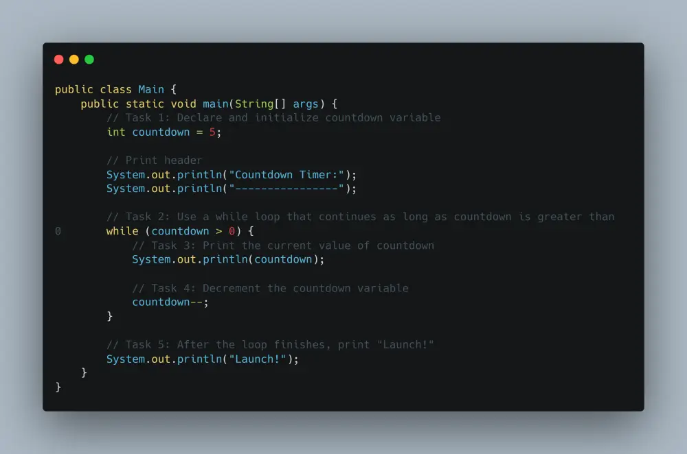 برمجة عداد تنازلي ذكي بلغة Java (Countdown Timer)