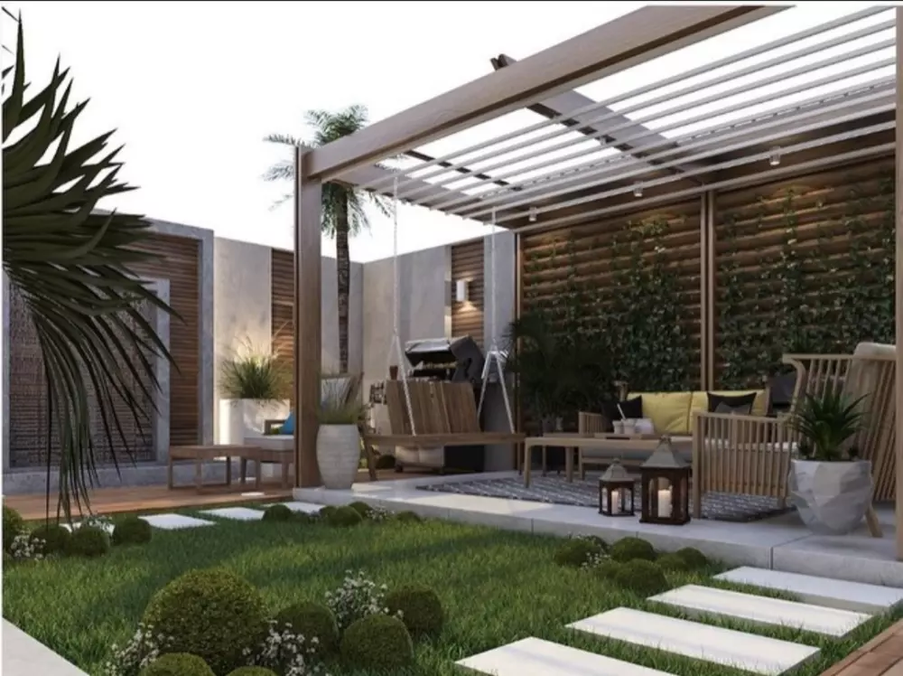 تخطيط وتصميم الحدائق المنزلية والمسابح والمنتزهات العامة .