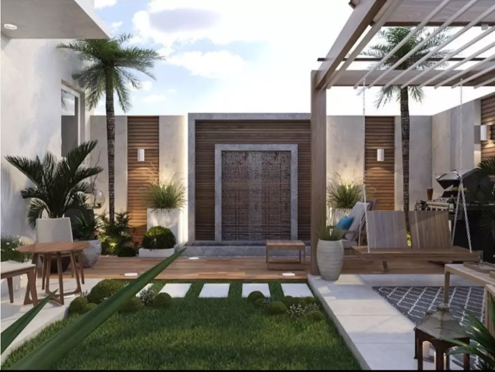 تخطيط وتصميم الحدائق المنزلية والمسابح والمنتزهات العامة .