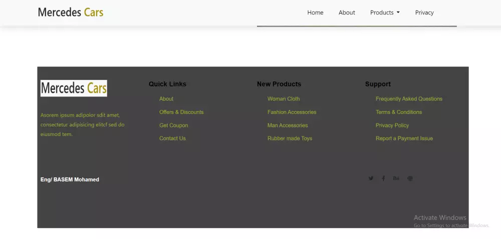 تصميم صفحة ويب باستخدام html , css , js and bootstrap