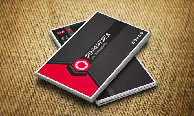 تصميم كرت الشخصى