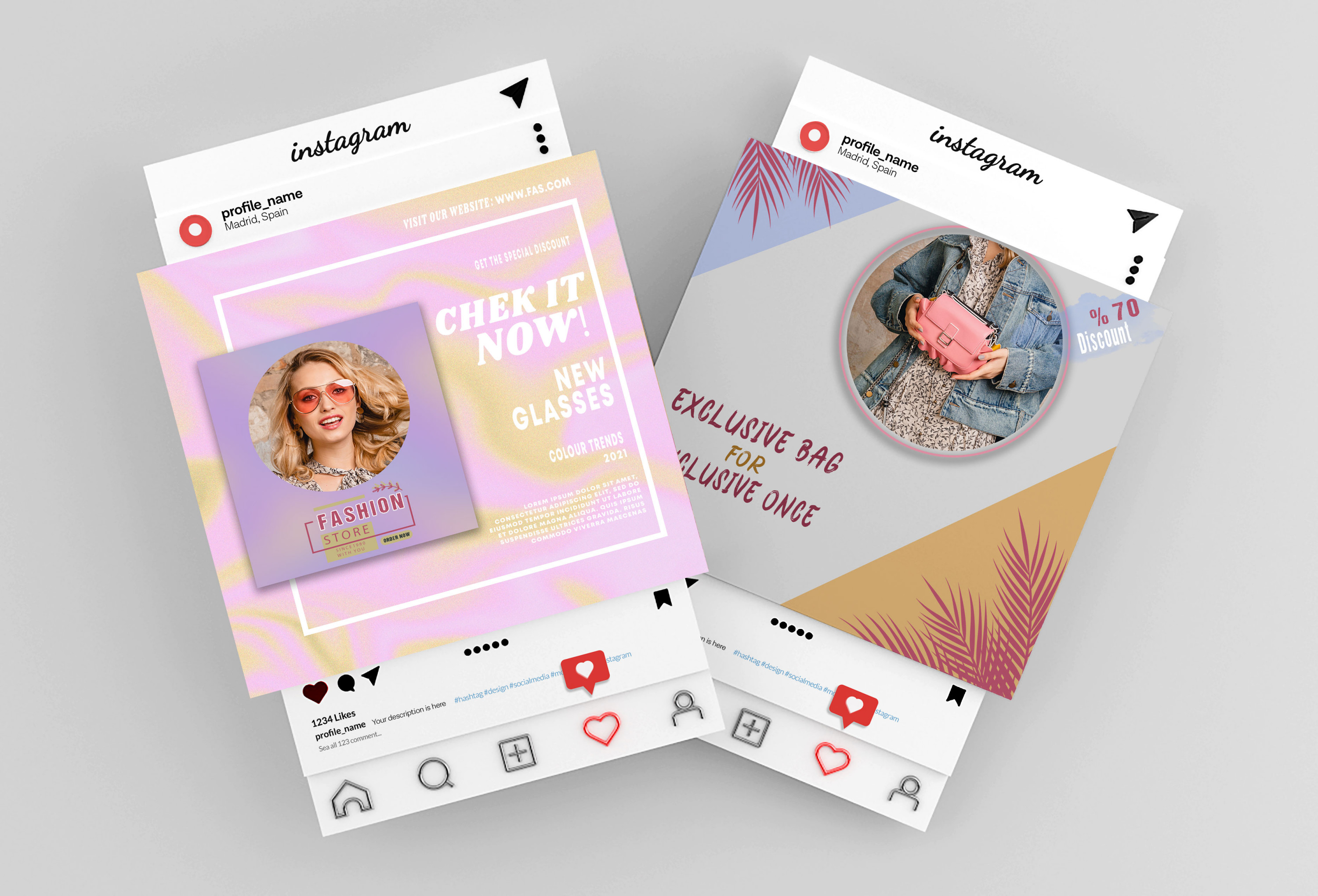 تصميم إعلان سوشيال ميديا بجودة عالية(عدد 1 )