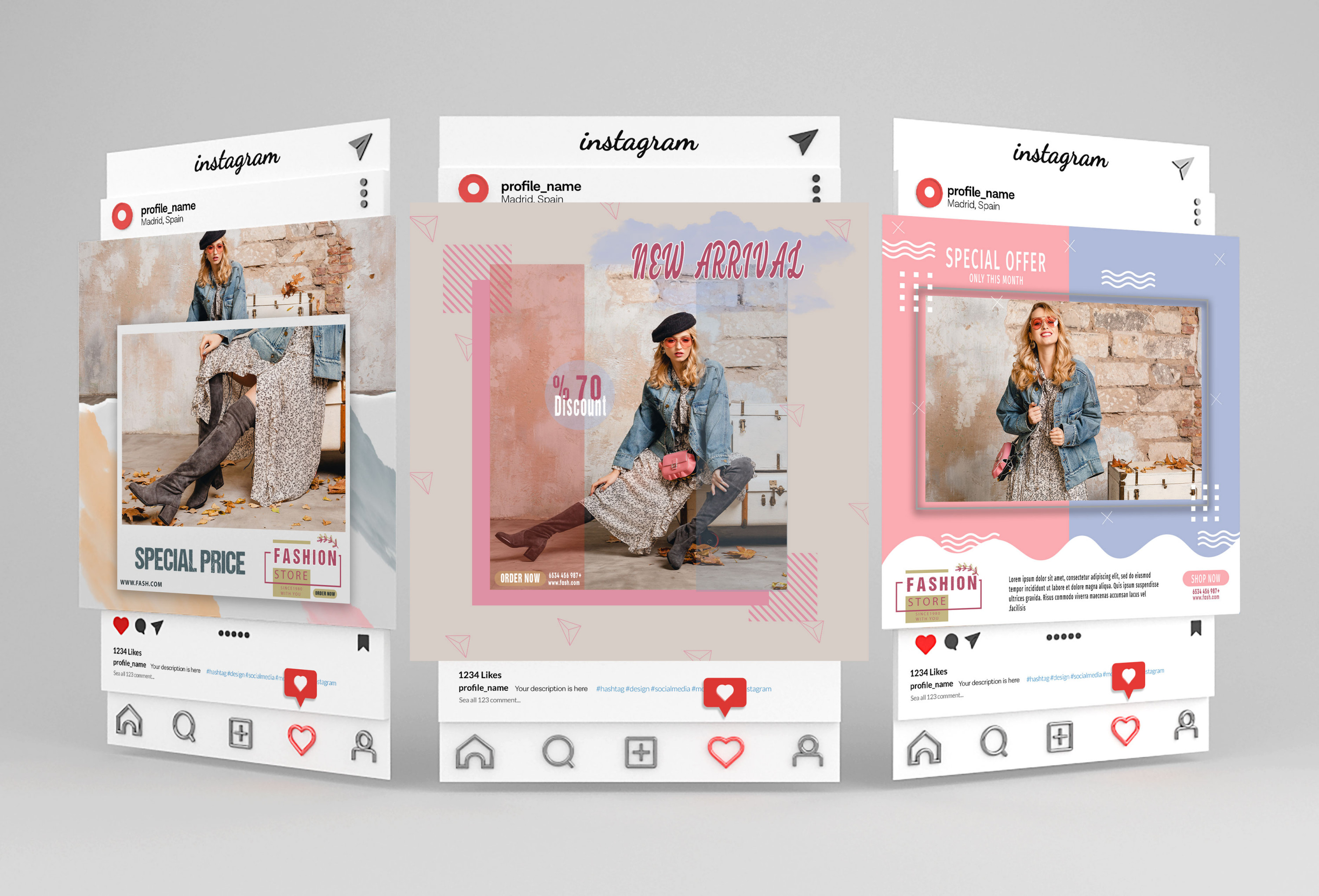 تصميم إعلان سوشيال ميديا بجودة عالية(عدد 1 )