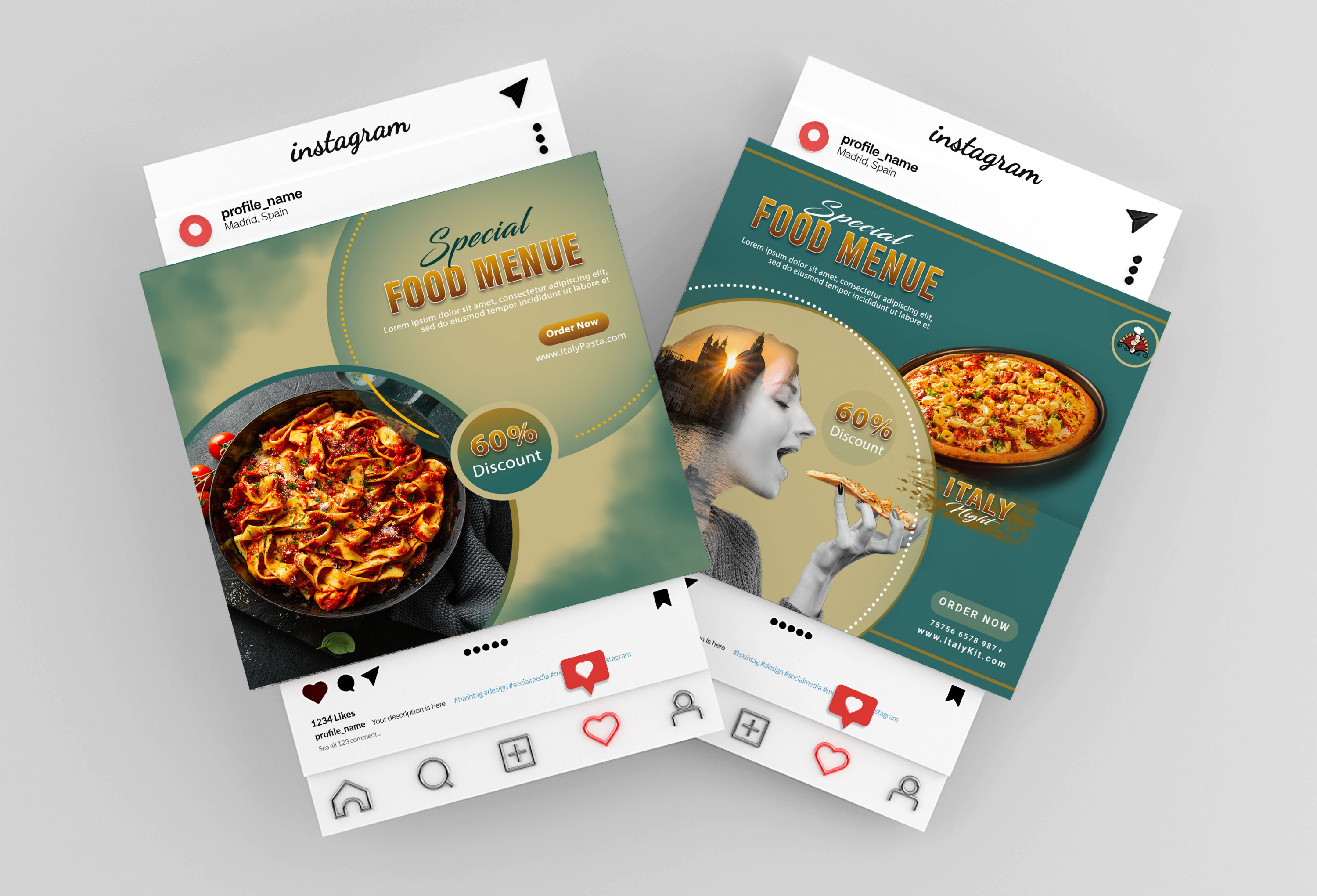 تصميم إعلان سوشيال ميديا بجودة عالية(عدد 1 )