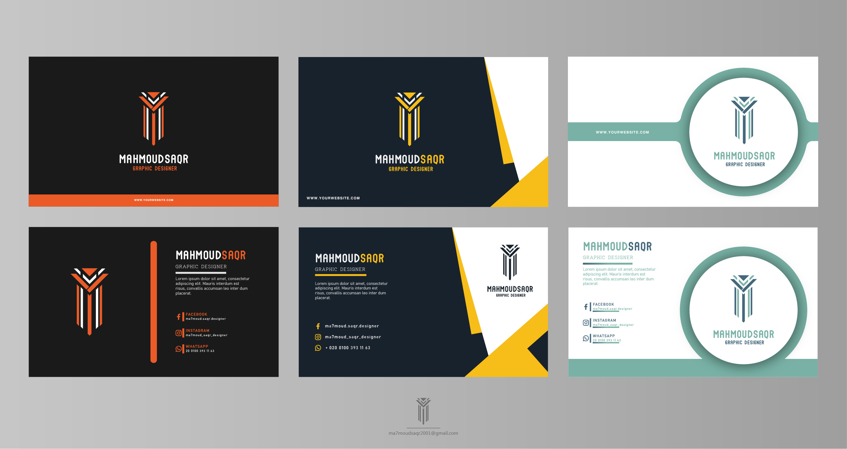 تصميم بطاقات أعمال او كروت شخصية