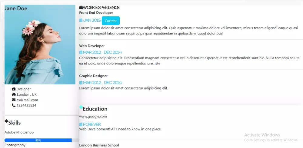 إنشاء صفحة باستخدام HTML , CSS
