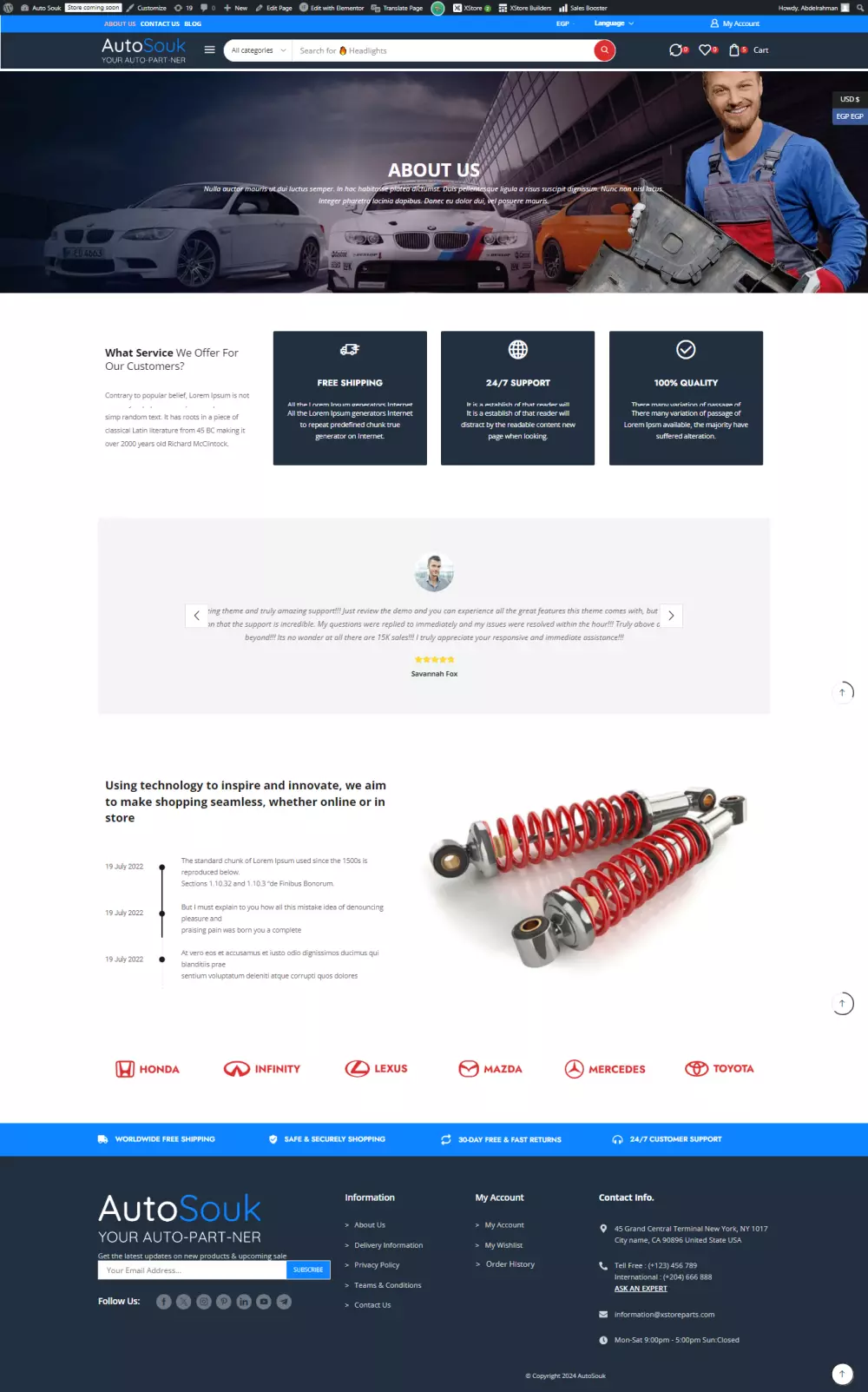 إنشاء موقع ووردبرس تجاري