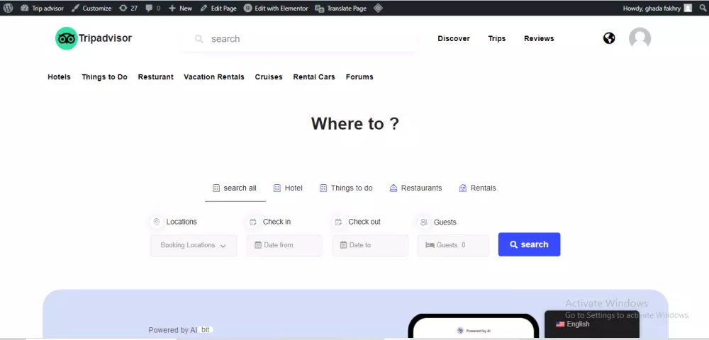 تصميم موقع وردبريس احترافي