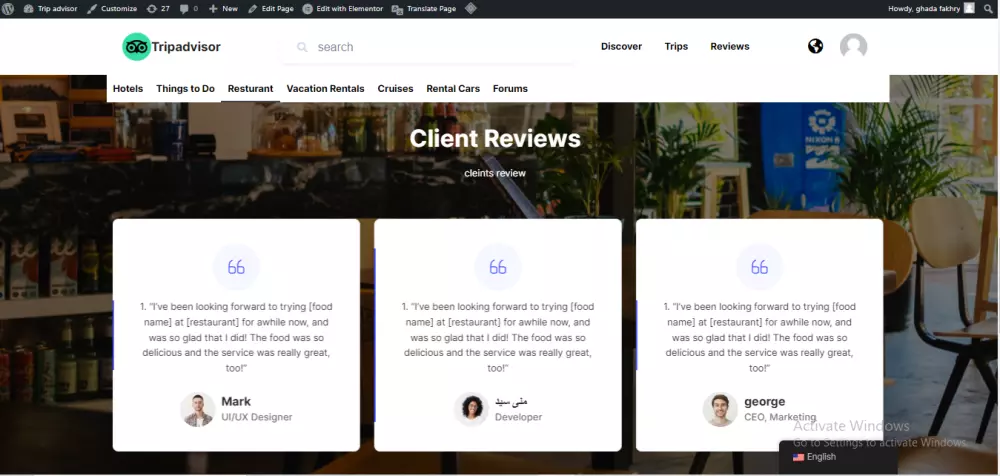تصميم موقع وردبريس احترافي