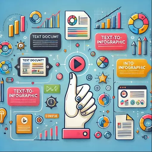 تحويل النصوص الي انفوجرافيكس