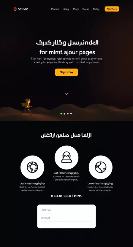 "تصميم صفحة رئيسية احترافية باستخدام ووردبريس"