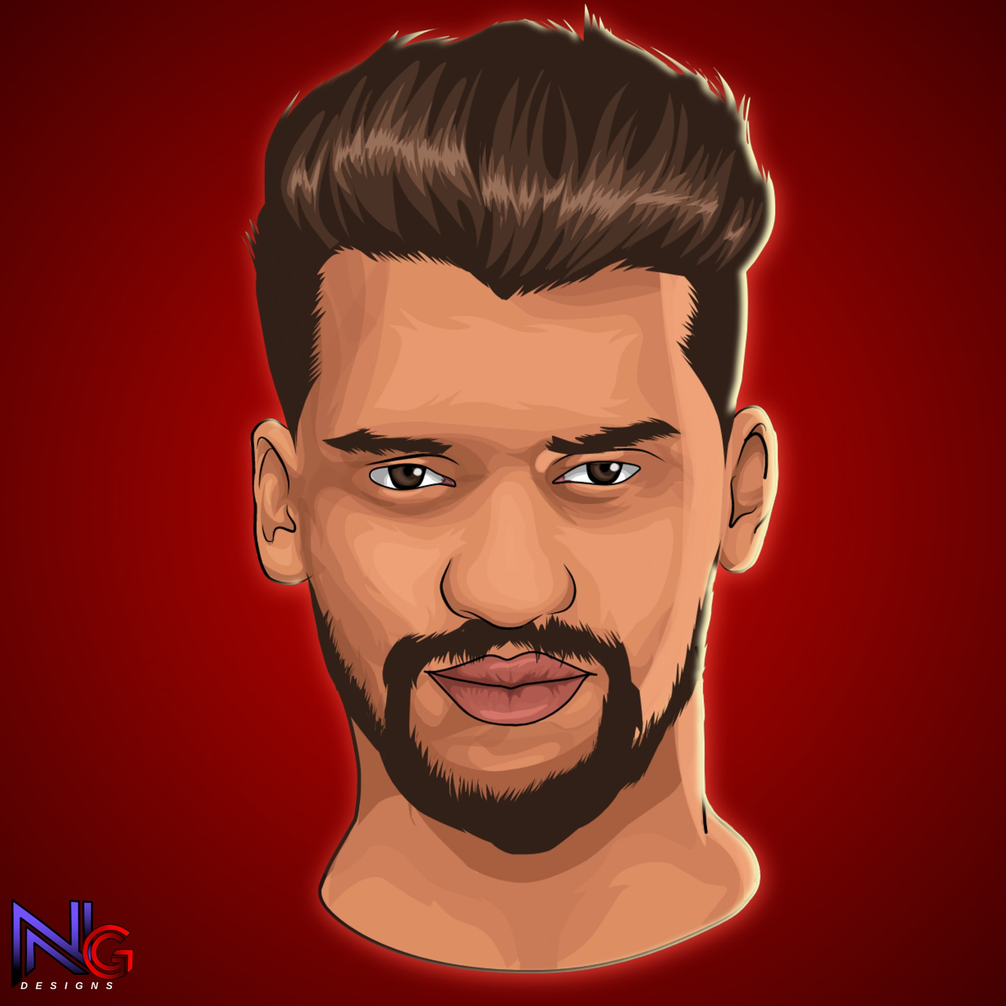 رسم كرتوني لصورتك vector art