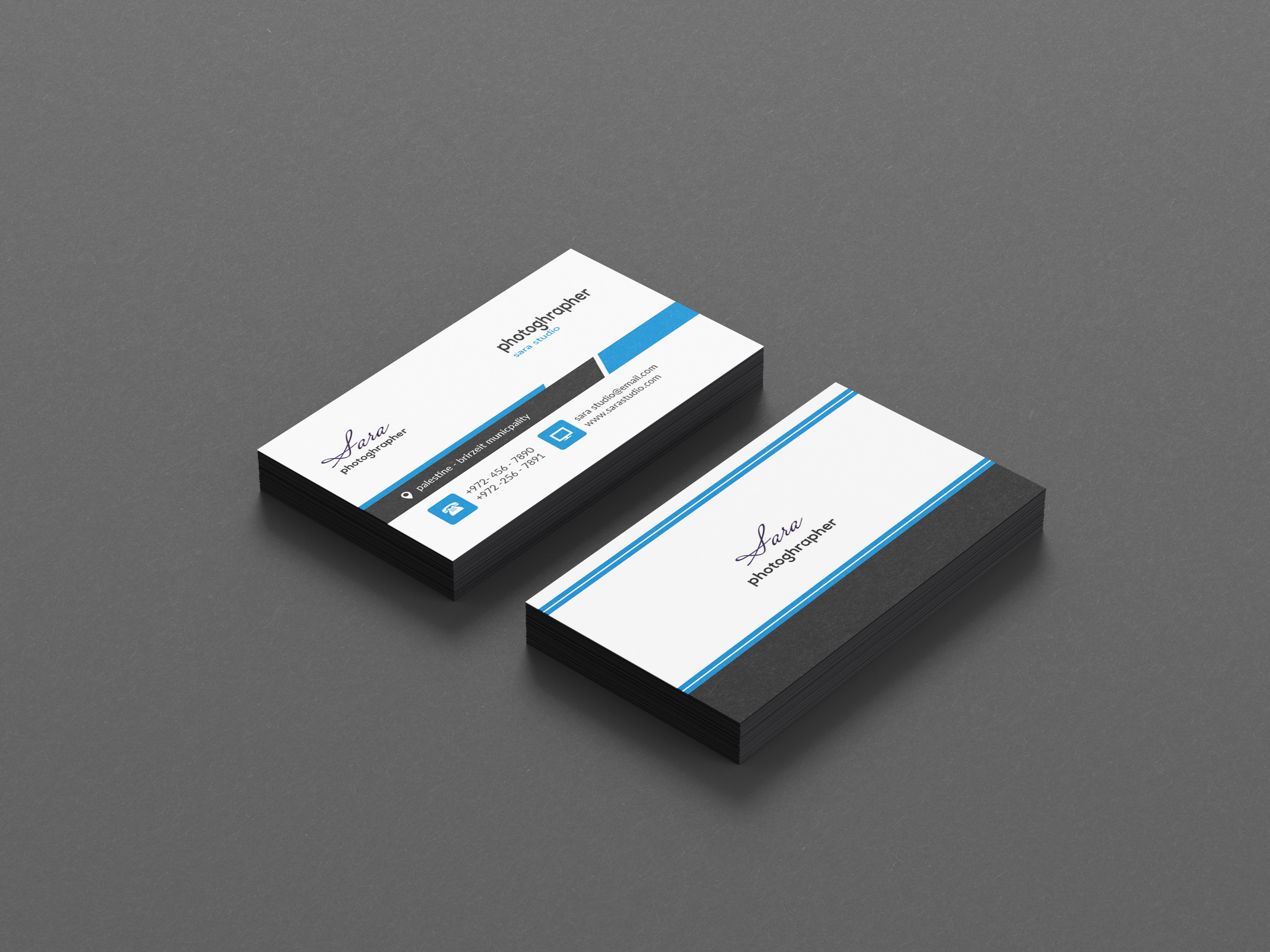 تصميم كارت شخصي مميز جاهز للطباعة