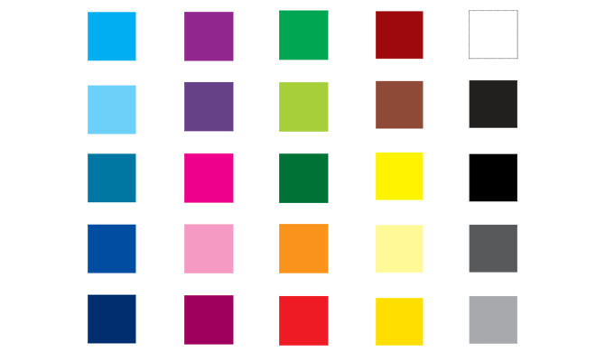 سوف أقدم لك الأكواد اللونية CMYK الخاصة بالتصميمات الطباعية