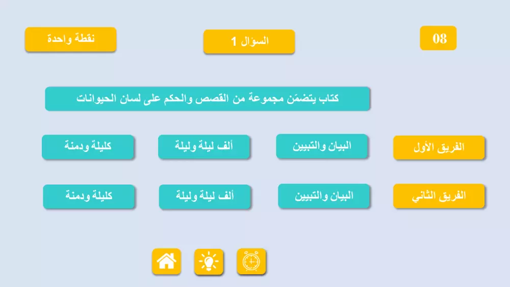 مسابقة ثقافية تفاعلية ممتعة بوربوينت