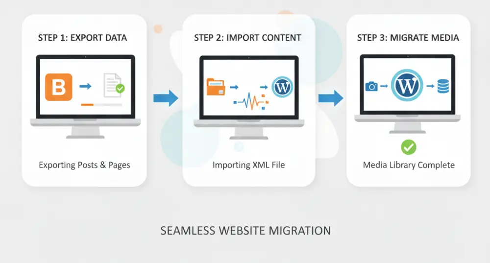 نقل موقعك من Blogger إلى WordPress مع الحفاظ على الأرشفة والمقالات