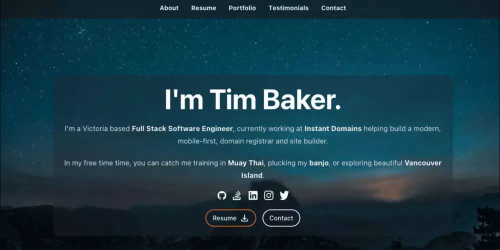 تصميم موقع Portfolio كامل مع دومين واستضافة