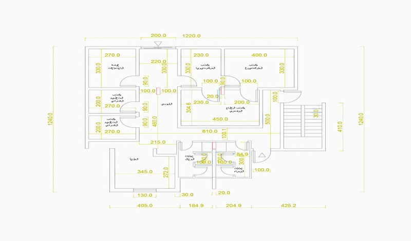 تصميم المخططات المعمارية كافة على برنامج الاوتوكاد