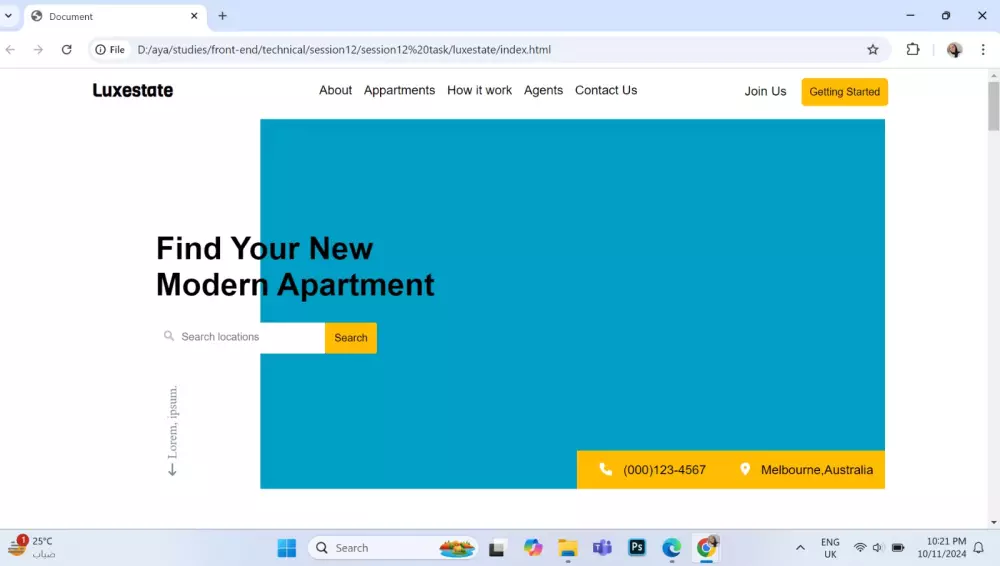 انشاء landing page متجاوبة مع جميع الشاشات باستخدام angular
