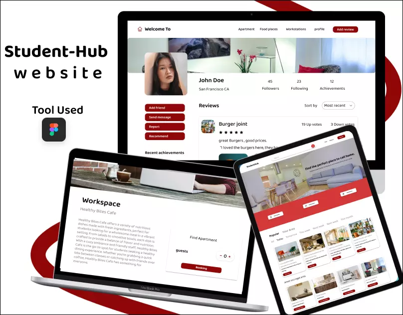 تصميم واجهة وتجربة المستخدم  موقع او ويبسايت UI/UX Design باستخدام Figma