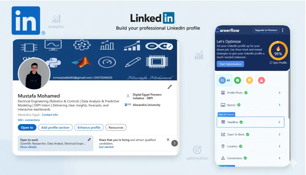 بناء بروفايل LinkedIn احترافي من الصفر