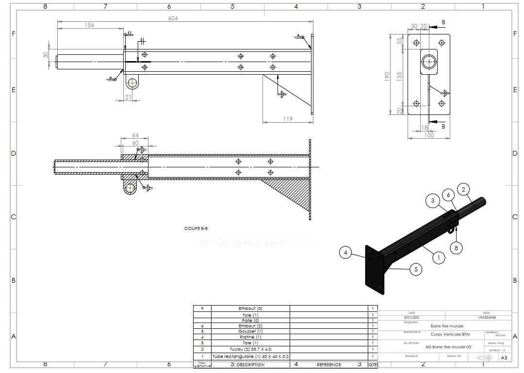 نمذجة و تصميم 3D لمشاريع على SOLIDWORKS