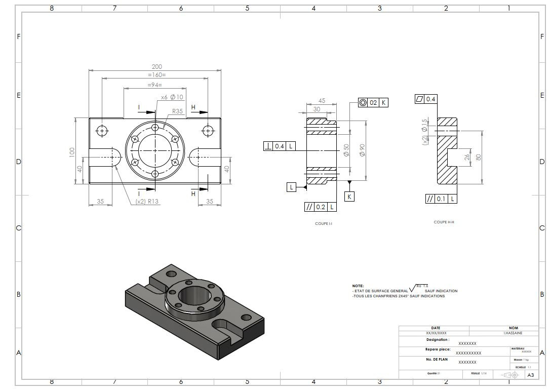 نمذجة و تصميم 3D لمشاريع على SOLIDWORKS