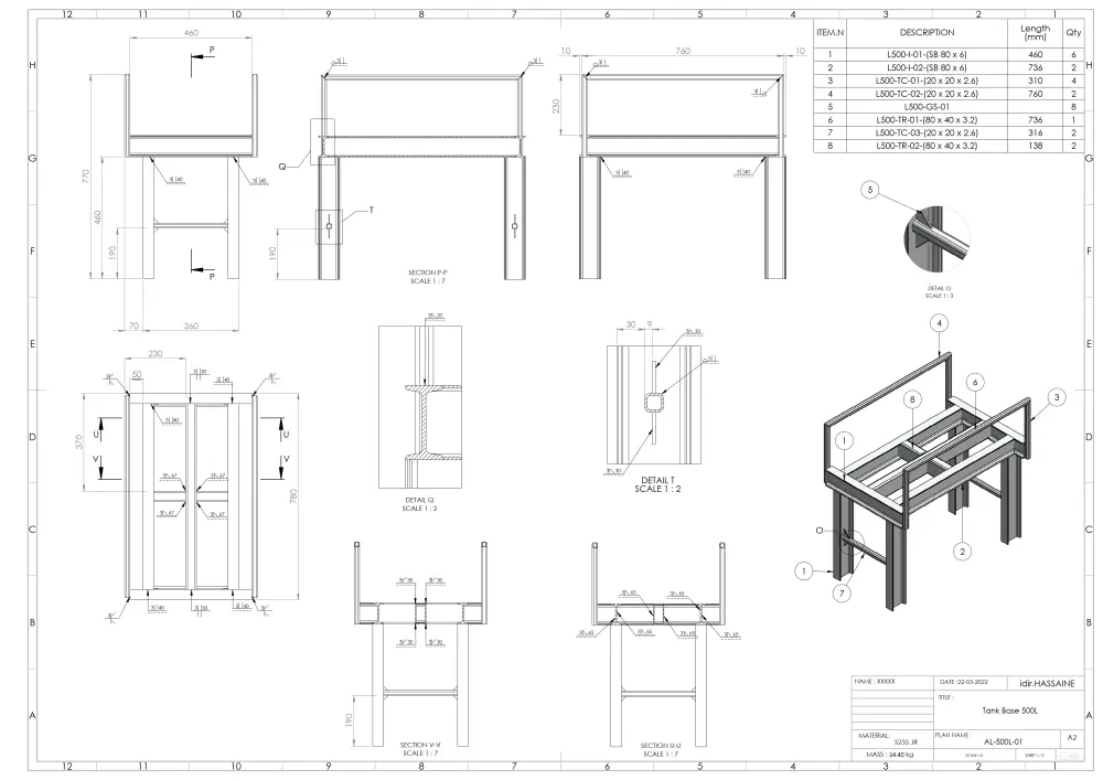 تصميم 3d على SolidWorks