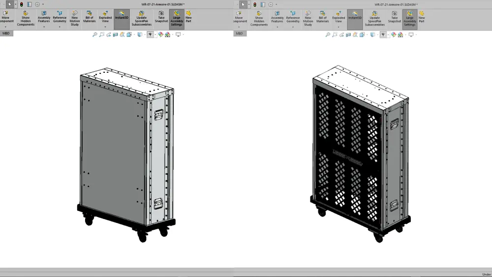 تصميم 3d على SolidWorks