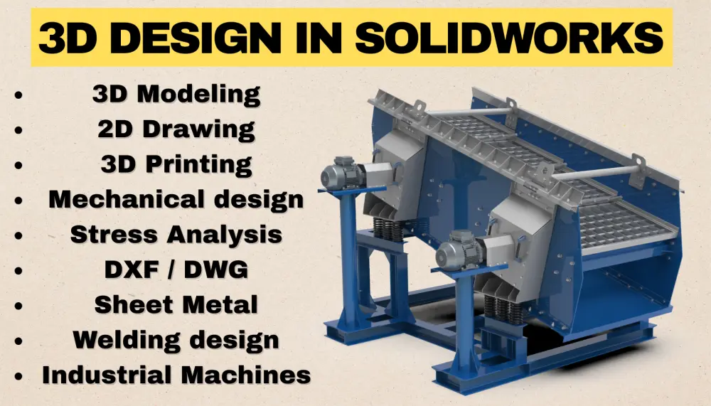 تصميم 3d على SolidWorks