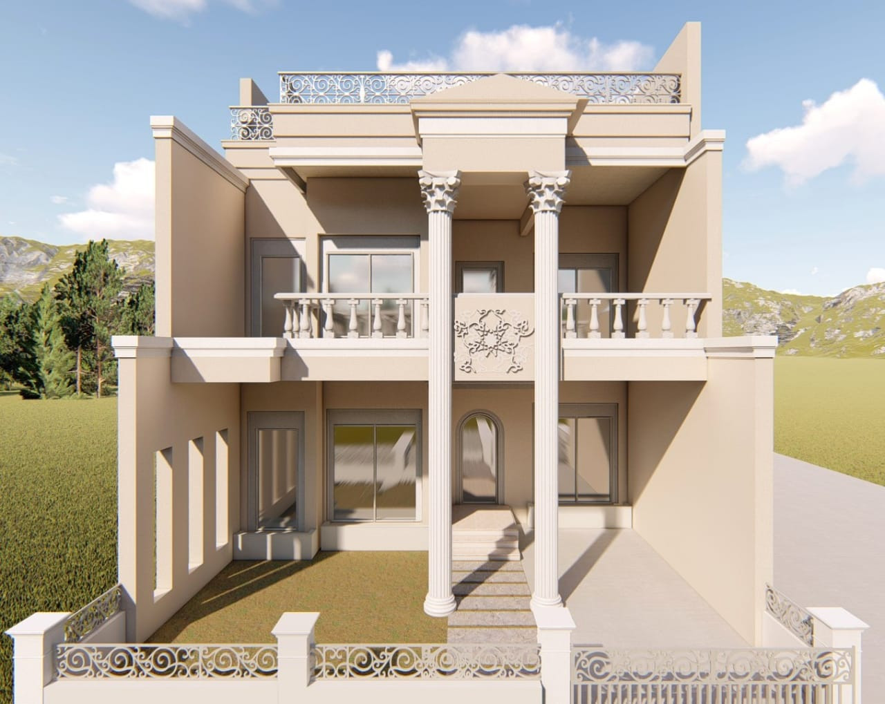 تصميم معماري لكافة أنواع المشاريع سواء سكنية،تجارية،مصانع،إضافة إلى تصميم الحدائق والتصميم الداخلي