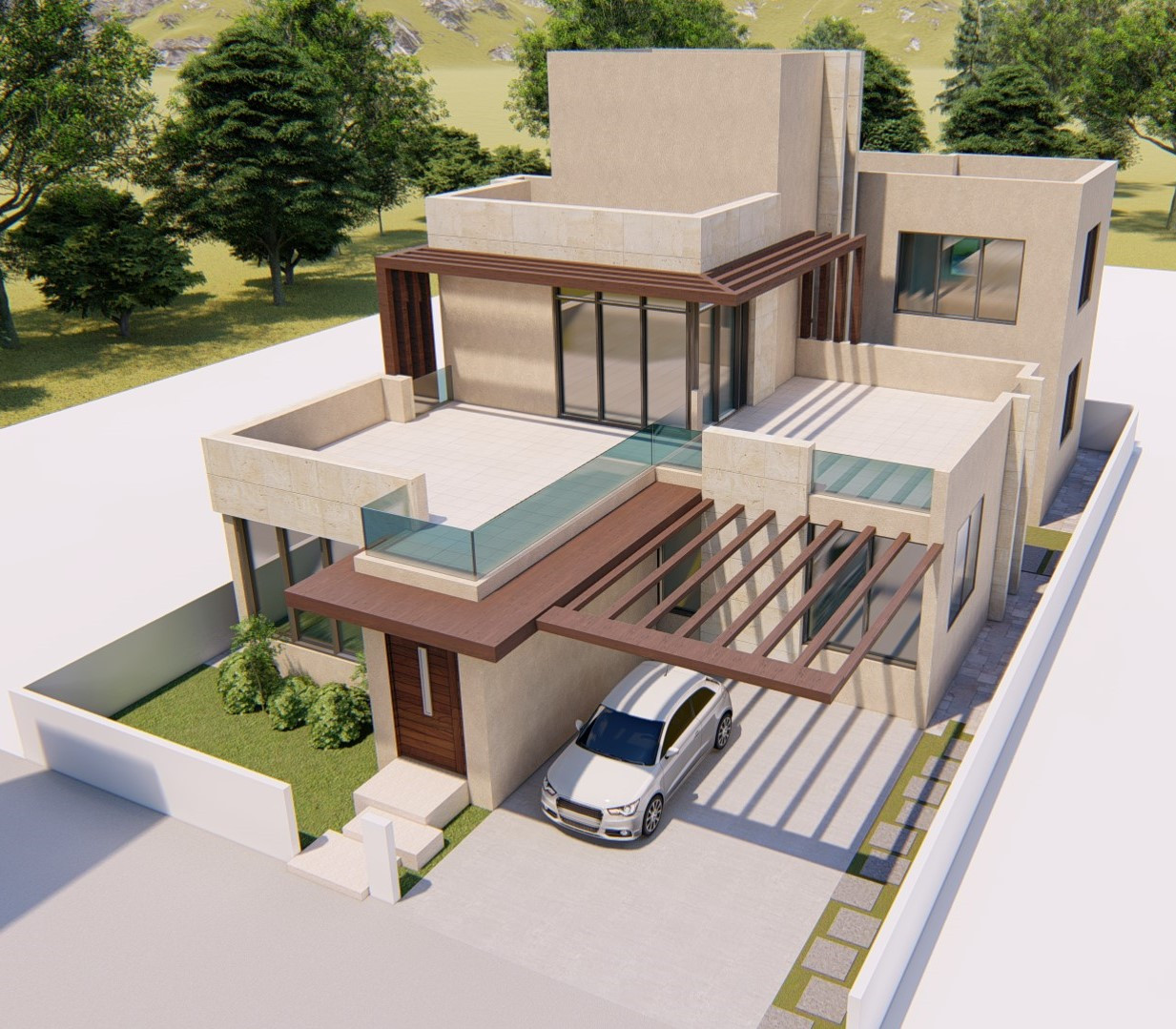 تصميم معماري لكافة أنواع المشاريع سواء سكنية،تجارية،مصانع،إضافة إلى تصميم الحدائق والتصميم الداخلي