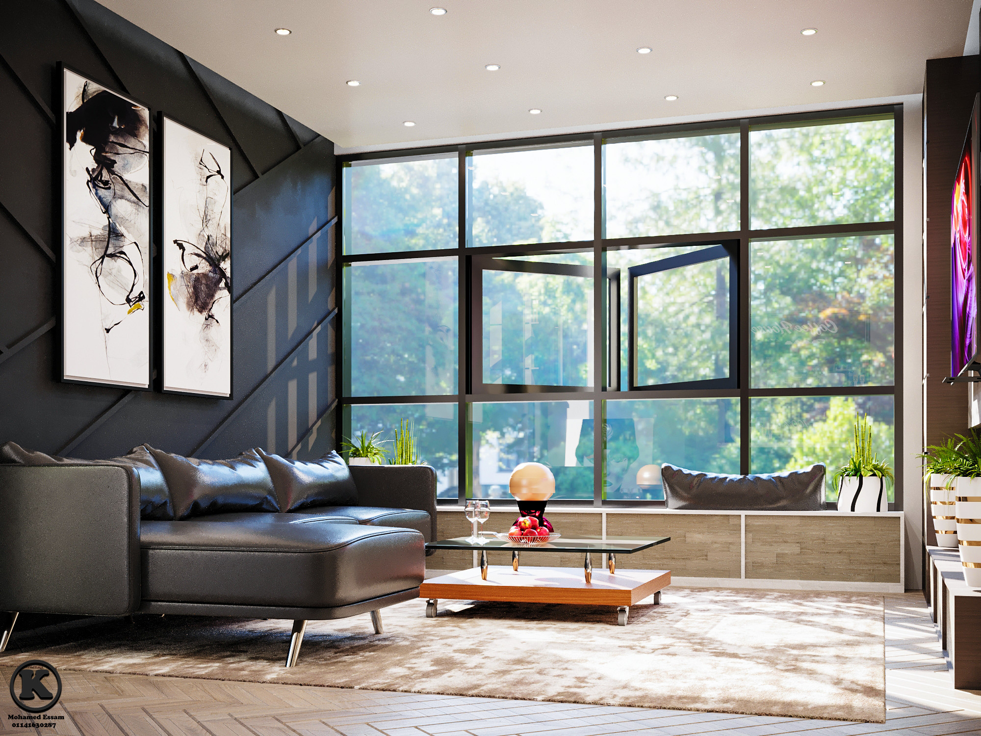 تصميم فلة دورين مساحة ١٥٠ متر الي ٣٠٠ متر