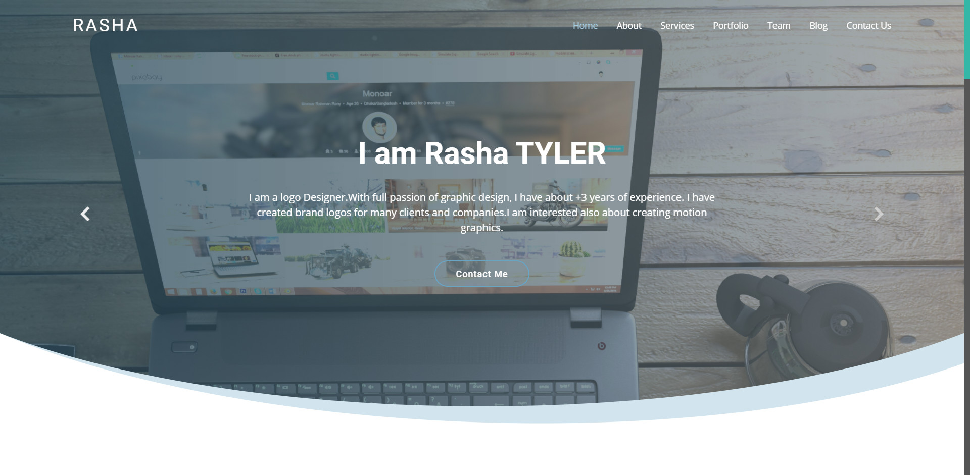 سأقوم بانشاء موقعك شخصي يضم أعمالك