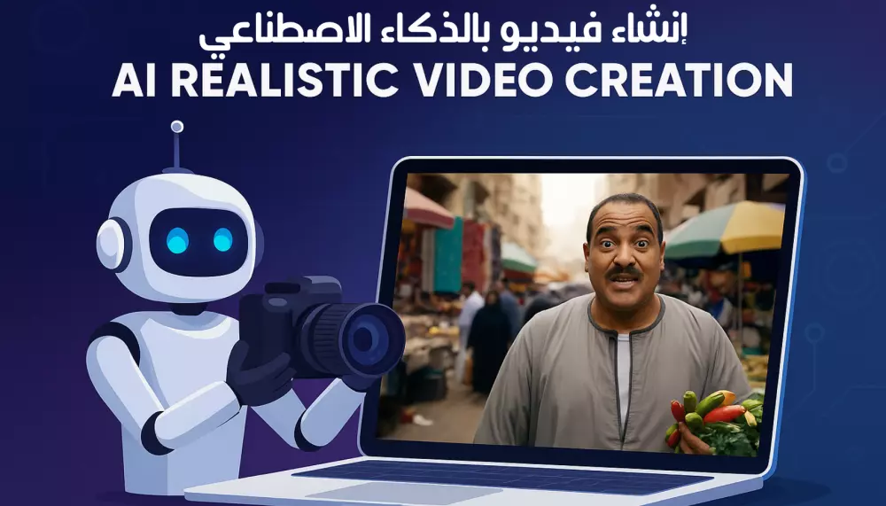 إنشاء فيديوهات واقعية ب استخدام الذكاء الاصطناعي