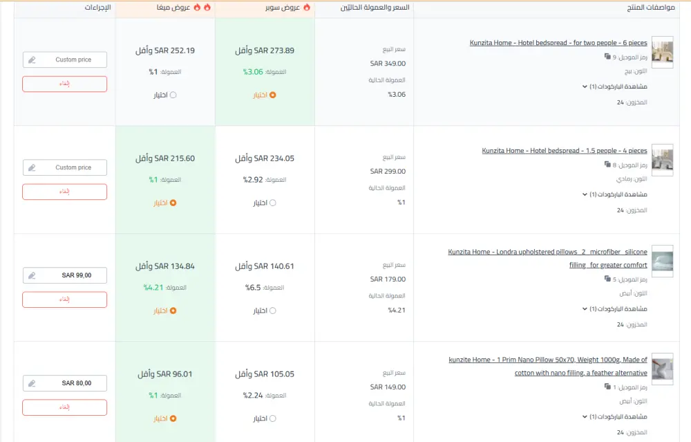 ادارة متجر ترنديول في السعودية