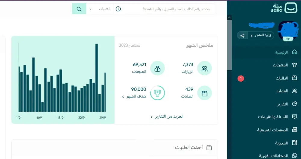 إدارة متجر سلة باحترافية لزيادة المبيعات وتحسين أداء متجرك