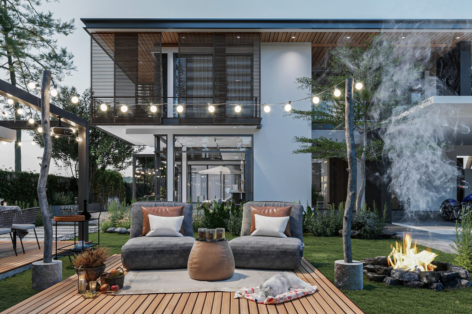 exterior design تصميم خارجى ( 5 دولار \ 5 متر )