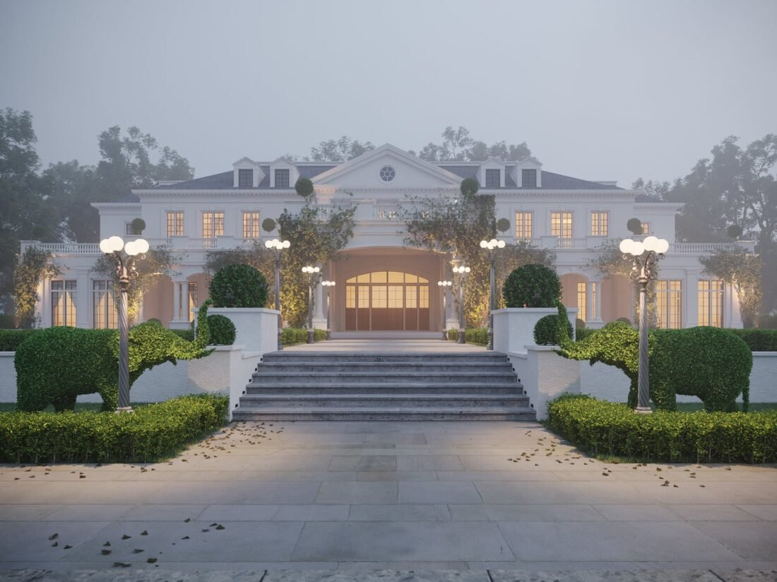 exterior design تصميم خارجى ( 5 دولار \ 5 متر )