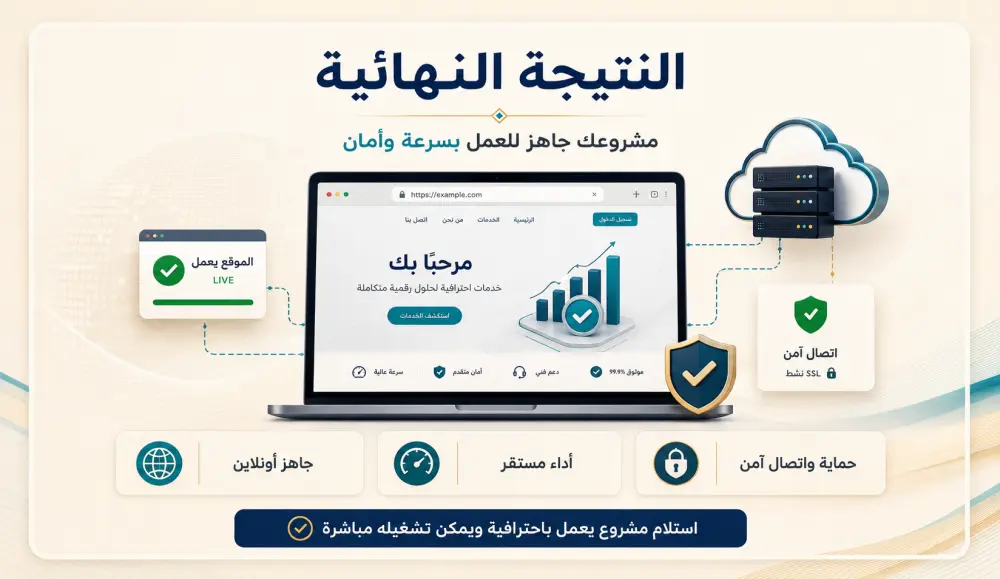 تشغيل أو نشر مشروع ويب Frontend أو Backend