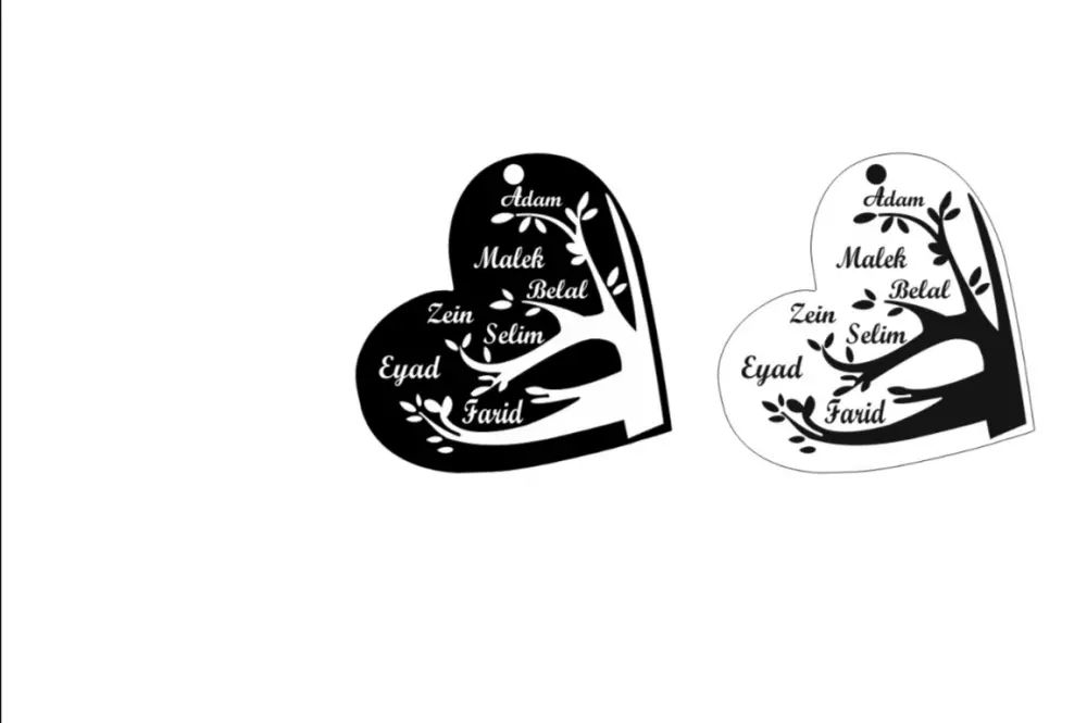 تصميم اسم او تعليقة ثنائية الابعاد بالكوريل درو