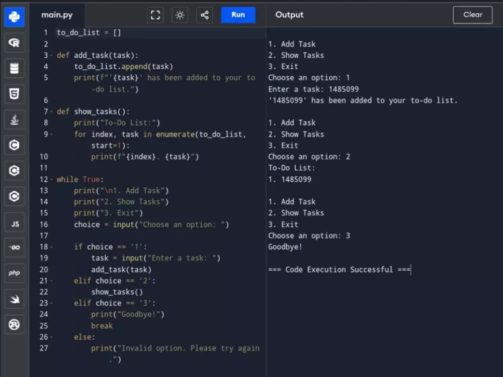 كتابة أكواد بايثون بسيطة لمشاريعك.