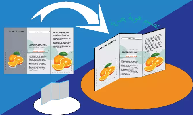 تصميم هوية بصرية فارغة لعرض منتجاتك