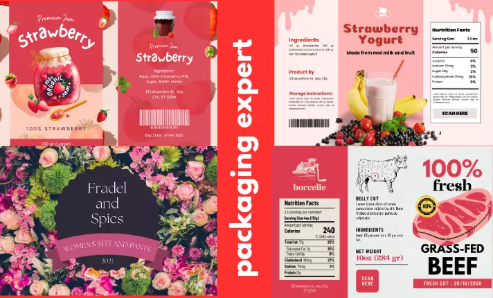 تغليف المنتجات Packaging design diecut