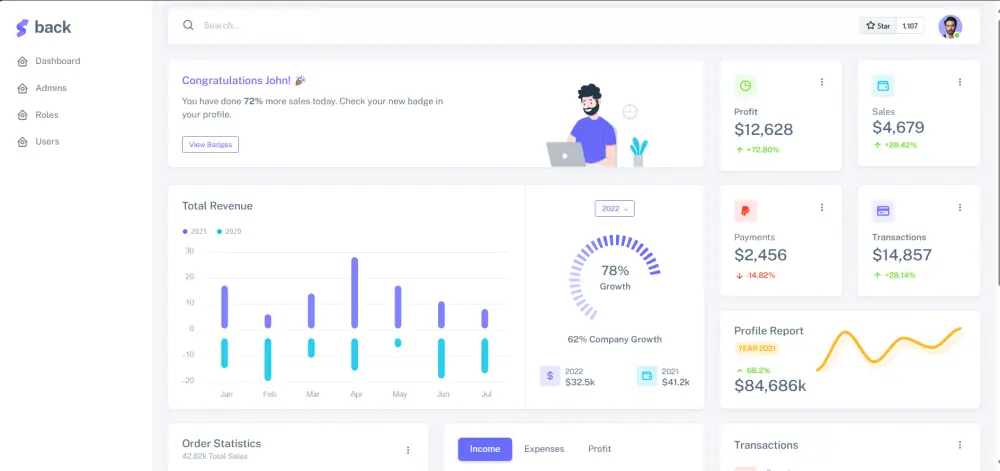 تطوير موقع احترافي متكامل مع لوحة تحكم ذكية ودعم كامل للغات